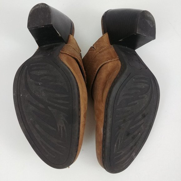 Born Concept Womens Brown Leather Mule Clogs Sz 9 - Picture 8 of 8